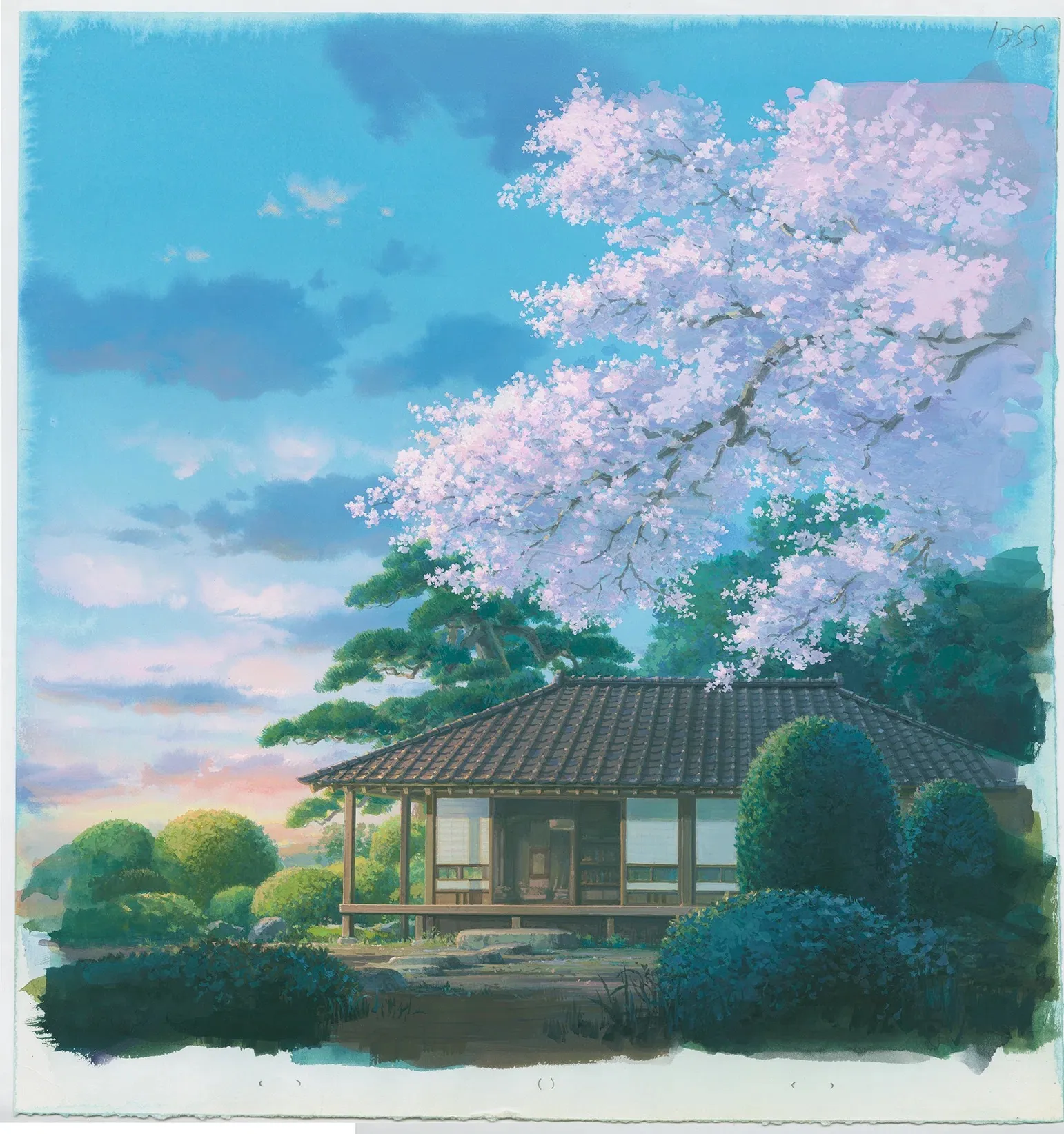Watercolor painting by Hayao Miyazaki